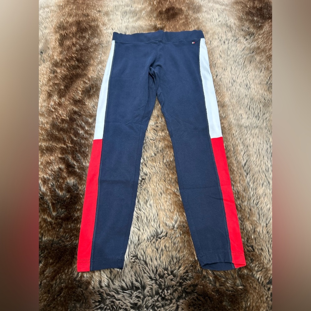 Tommy Hilfiger Girls 2-Piece Bundle, Hoodie and Leggings Set, Size Medium - Picture 5 of 6